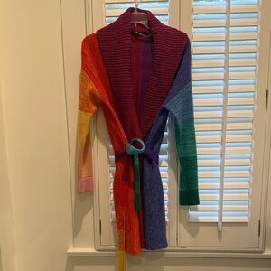 Alice + Olivia Multicolor Rainbow Cardigan - Super Rare!